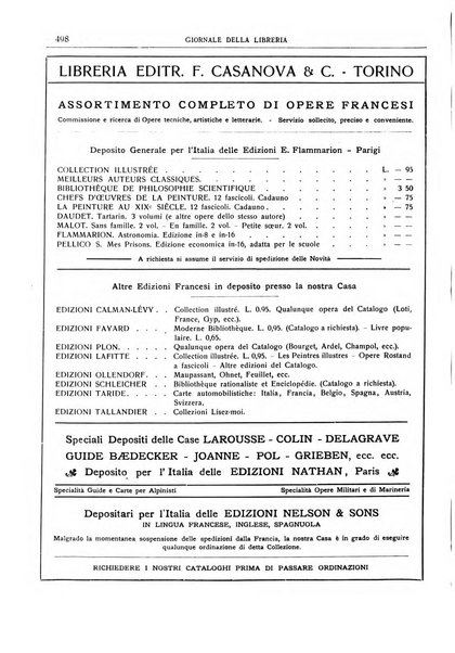 Giornale della libreria della tipografia e delle arti e industrie affini supplemento alla Bibliografia italiana, pubblicato dall'Associazione tipografico-libraria italiana