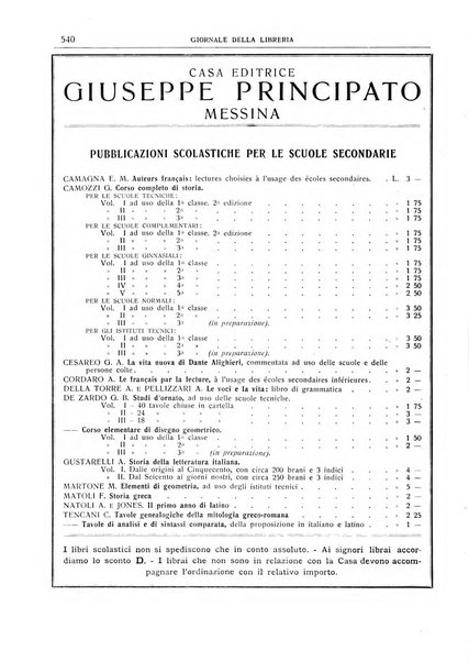 Giornale della libreria della tipografia e delle arti e industrie affini supplemento alla Bibliografia italiana, pubblicato dall'Associazione tipografico-libraria italiana