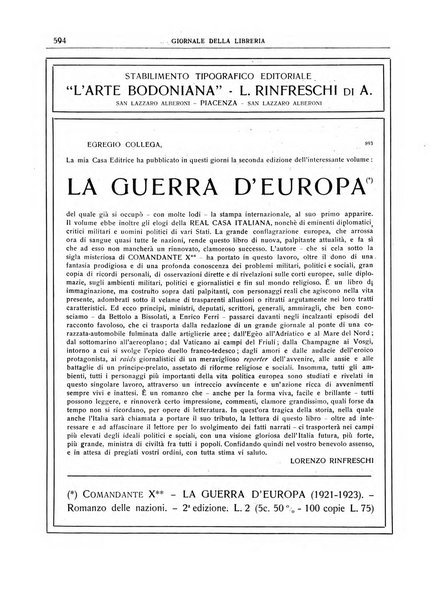 Giornale della libreria della tipografia e delle arti e industrie affini supplemento alla Bibliografia italiana, pubblicato dall'Associazione tipografico-libraria italiana