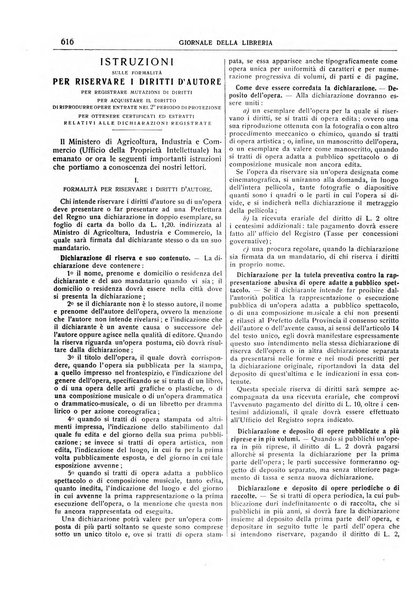 Giornale della libreria della tipografia e delle arti e industrie affini supplemento alla Bibliografia italiana, pubblicato dall'Associazione tipografico-libraria italiana