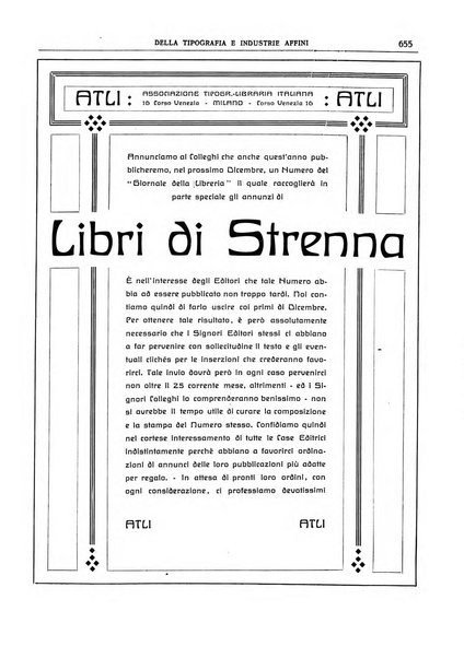 Giornale della libreria della tipografia e delle arti e industrie affini supplemento alla Bibliografia italiana, pubblicato dall'Associazione tipografico-libraria italiana