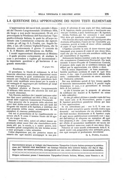 Giornale della libreria della tipografia e delle arti e industrie affini supplemento alla Bibliografia italiana, pubblicato dall'Associazione tipografico-libraria italiana