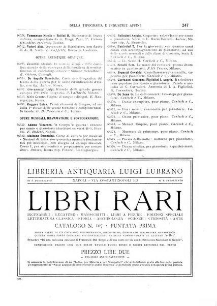 Giornale della libreria della tipografia e delle arti e industrie affini supplemento alla Bibliografia italiana, pubblicato dall'Associazione tipografico-libraria italiana