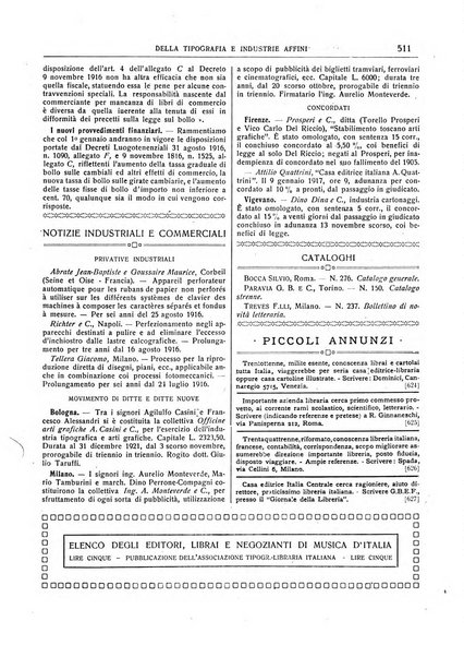 Giornale della libreria della tipografia e delle arti e industrie affini supplemento alla Bibliografia italiana, pubblicato dall'Associazione tipografico-libraria italiana