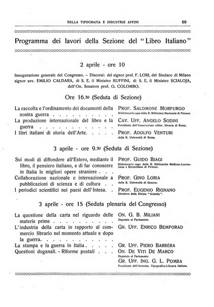 Giornale della libreria della tipografia e delle arti e industrie affini supplemento alla Bibliografia italiana, pubblicato dall'Associazione tipografico-libraria italiana