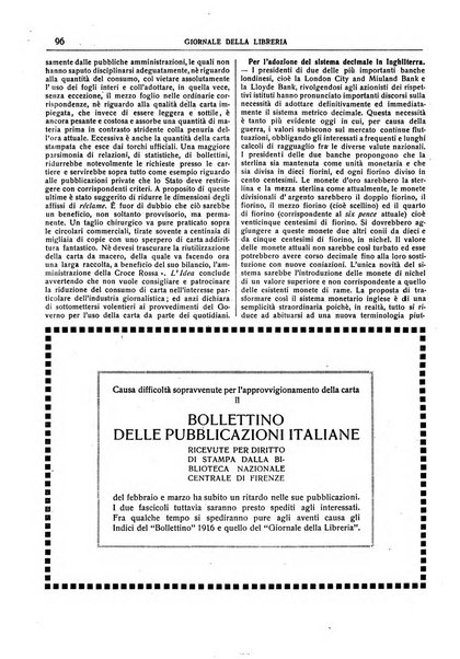 Giornale della libreria della tipografia e delle arti e industrie affini supplemento alla Bibliografia italiana, pubblicato dall'Associazione tipografico-libraria italiana