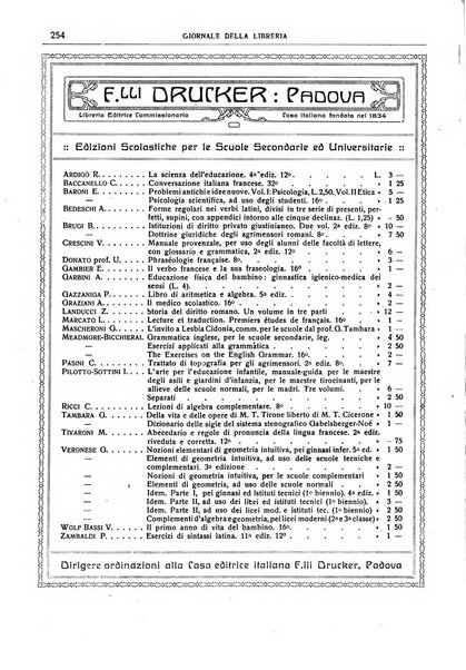 Giornale della libreria della tipografia e delle arti e industrie affini supplemento alla Bibliografia italiana, pubblicato dall'Associazione tipografico-libraria italiana