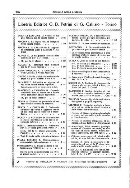 Giornale della libreria della tipografia e delle arti e industrie affini supplemento alla Bibliografia italiana, pubblicato dall'Associazione tipografico-libraria italiana