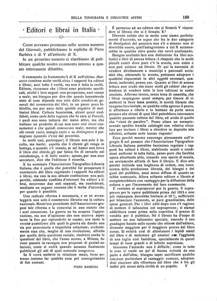 Giornale della libreria della tipografia e delle arti e industrie affini supplemento alla Bibliografia italiana, pubblicato dall'Associazione tipografico-libraria italiana