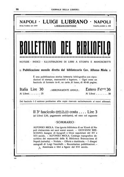 Giornale della libreria della tipografia e delle arti e industrie affini supplemento alla Bibliografia italiana, pubblicato dall'Associazione tipografico-libraria italiana