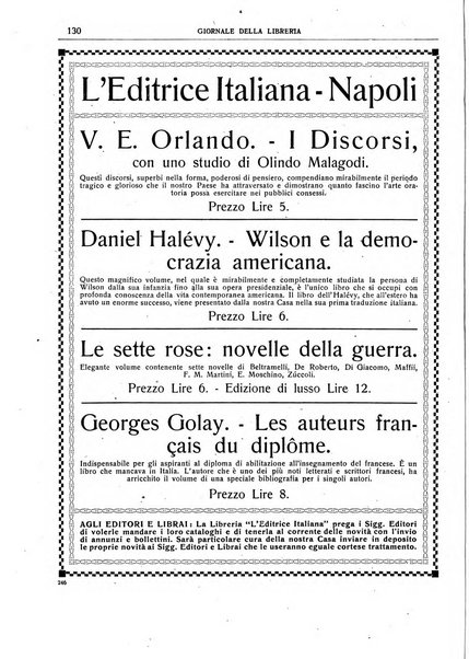 Giornale della libreria della tipografia e delle arti e industrie affini supplemento alla Bibliografia italiana, pubblicato dall'Associazione tipografico-libraria italiana