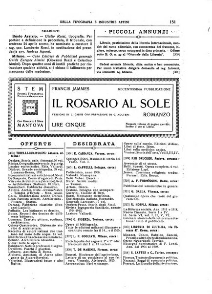 Giornale della libreria della tipografia e delle arti e industrie affini supplemento alla Bibliografia italiana, pubblicato dall'Associazione tipografico-libraria italiana