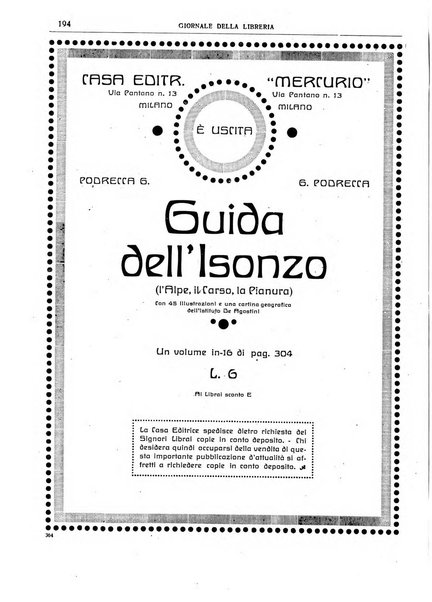 Giornale della libreria della tipografia e delle arti e industrie affini supplemento alla Bibliografia italiana, pubblicato dall'Associazione tipografico-libraria italiana