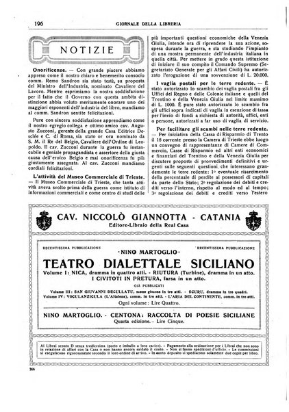 Giornale della libreria della tipografia e delle arti e industrie affini supplemento alla Bibliografia italiana, pubblicato dall'Associazione tipografico-libraria italiana