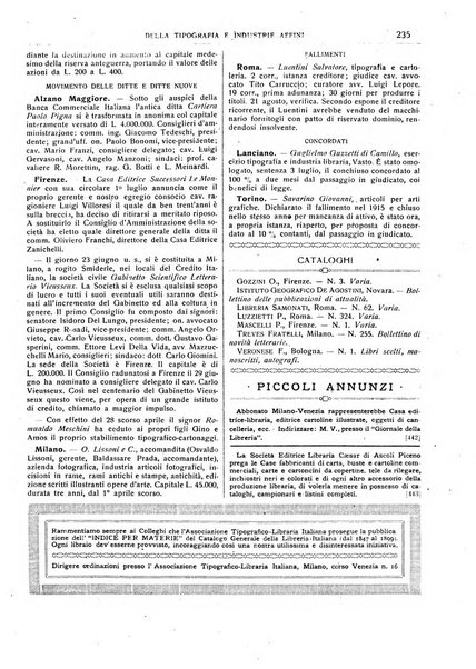 Giornale della libreria della tipografia e delle arti e industrie affini supplemento alla Bibliografia italiana, pubblicato dall'Associazione tipografico-libraria italiana