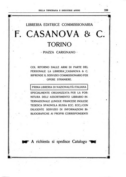 Giornale della libreria della tipografia e delle arti e industrie affini supplemento alla Bibliografia italiana, pubblicato dall'Associazione tipografico-libraria italiana