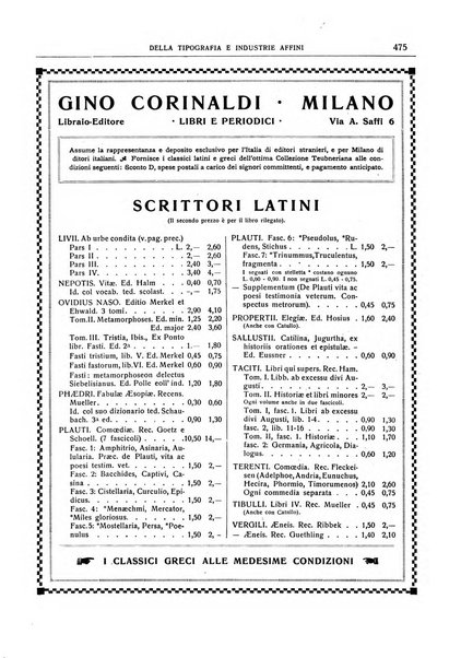 Giornale della libreria della tipografia e delle arti e industrie affini supplemento alla Bibliografia italiana, pubblicato dall'Associazione tipografico-libraria italiana