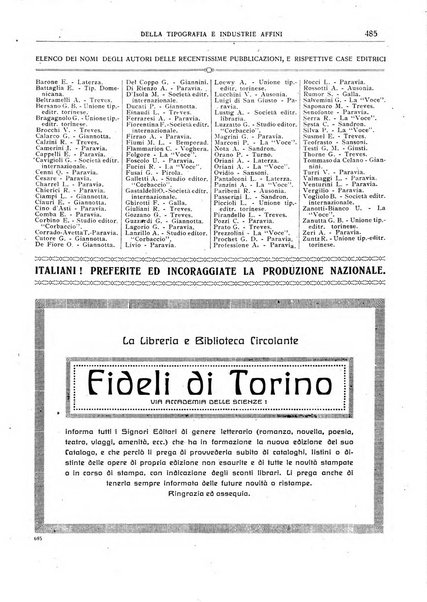 Giornale della libreria della tipografia e delle arti e industrie affini supplemento alla Bibliografia italiana, pubblicato dall'Associazione tipografico-libraria italiana