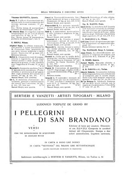 Giornale della libreria della tipografia e delle arti e industrie affini supplemento alla Bibliografia italiana, pubblicato dall'Associazione tipografico-libraria italiana