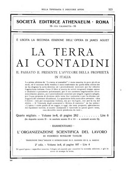 Giornale della libreria della tipografia e delle arti e industrie affini supplemento alla Bibliografia italiana, pubblicato dall'Associazione tipografico-libraria italiana