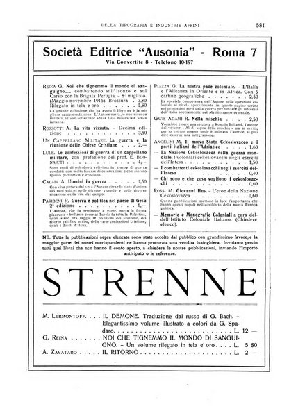 Giornale della libreria della tipografia e delle arti e industrie affini supplemento alla Bibliografia italiana, pubblicato dall'Associazione tipografico-libraria italiana