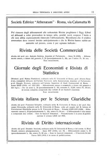 Giornale della libreria della tipografia e delle arti e industrie affini supplemento alla Bibliografia italiana, pubblicato dall'Associazione tipografico-libraria italiana