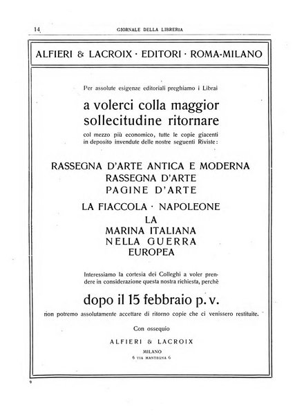 Giornale della libreria della tipografia e delle arti e industrie affini supplemento alla Bibliografia italiana, pubblicato dall'Associazione tipografico-libraria italiana