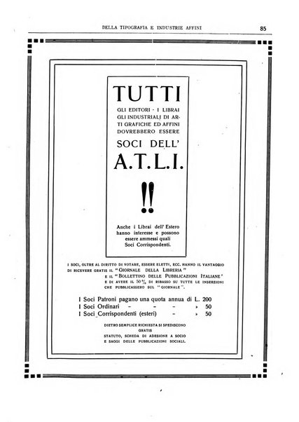 Giornale della libreria della tipografia e delle arti e industrie affini supplemento alla Bibliografia italiana, pubblicato dall'Associazione tipografico-libraria italiana