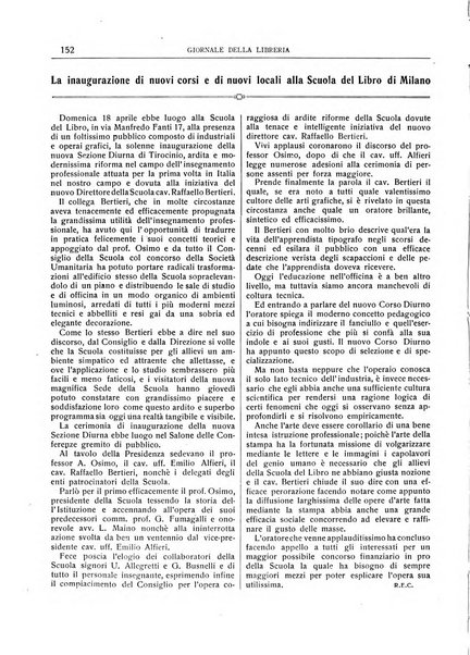 Giornale della libreria della tipografia e delle arti e industrie affini supplemento alla Bibliografia italiana, pubblicato dall'Associazione tipografico-libraria italiana