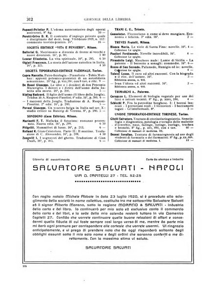 Giornale della libreria della tipografia e delle arti e industrie affini supplemento alla Bibliografia italiana, pubblicato dall'Associazione tipografico-libraria italiana