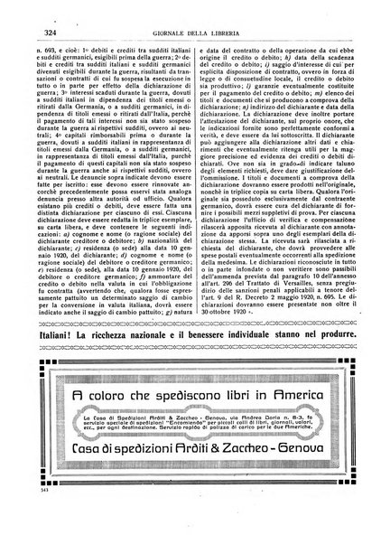 Giornale della libreria della tipografia e delle arti e industrie affini supplemento alla Bibliografia italiana, pubblicato dall'Associazione tipografico-libraria italiana