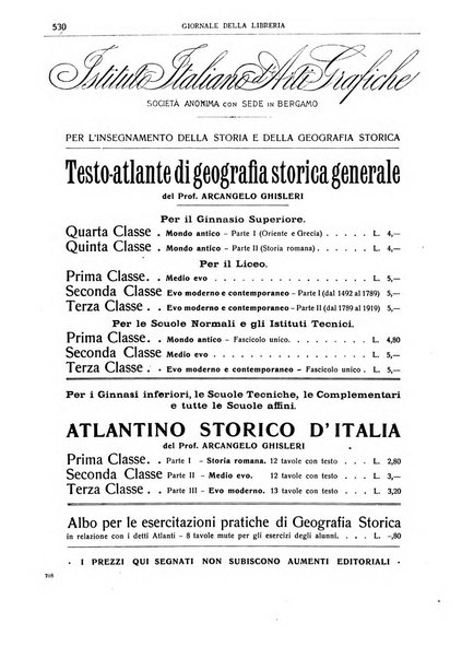 Giornale della libreria della tipografia e delle arti e industrie affini supplemento alla Bibliografia italiana, pubblicato dall'Associazione tipografico-libraria italiana