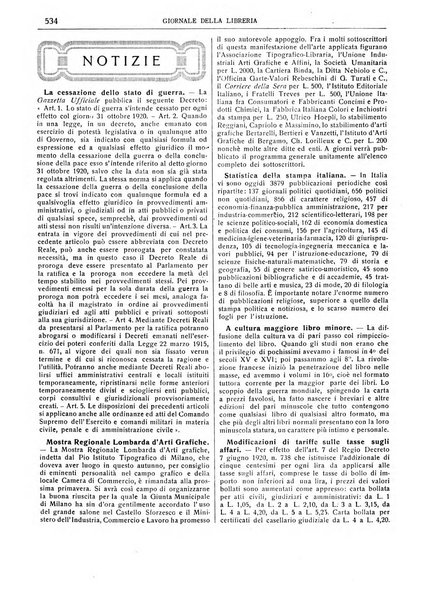 Giornale della libreria della tipografia e delle arti e industrie affini supplemento alla Bibliografia italiana, pubblicato dall'Associazione tipografico-libraria italiana