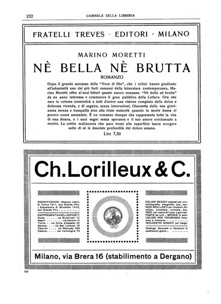 Giornale della libreria della tipografia e delle arti e industrie affini supplemento alla Bibliografia italiana, pubblicato dall'Associazione tipografico-libraria italiana