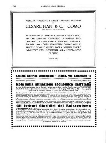 Giornale della libreria della tipografia e delle arti e industrie affini supplemento alla Bibliografia italiana, pubblicato dall'Associazione tipografico-libraria italiana