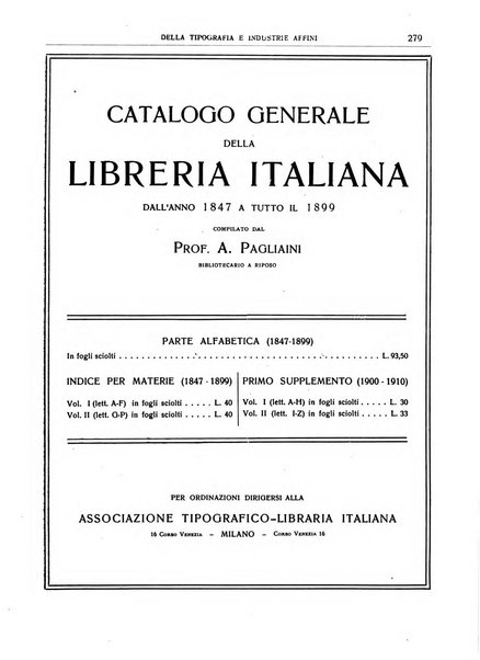 Giornale della libreria della tipografia e delle arti e industrie affini supplemento alla Bibliografia italiana, pubblicato dall'Associazione tipografico-libraria italiana