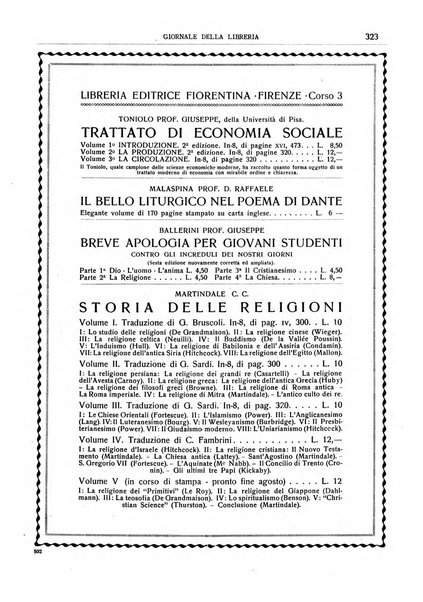 Giornale della libreria della tipografia e delle arti e industrie affini supplemento alla Bibliografia italiana, pubblicato dall'Associazione tipografico-libraria italiana