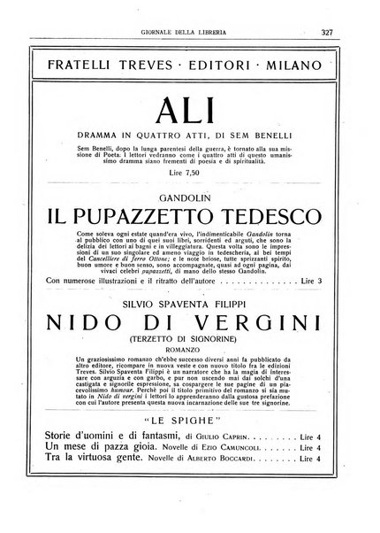 Giornale della libreria della tipografia e delle arti e industrie affini supplemento alla Bibliografia italiana, pubblicato dall'Associazione tipografico-libraria italiana