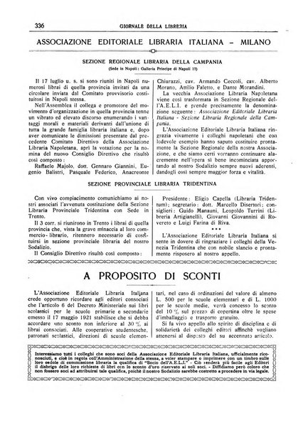 Giornale della libreria della tipografia e delle arti e industrie affini supplemento alla Bibliografia italiana, pubblicato dall'Associazione tipografico-libraria italiana