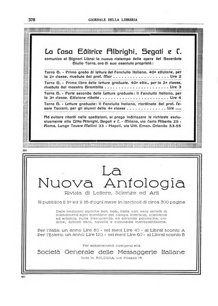 Giornale della libreria della tipografia e delle arti e industrie affini supplemento alla Bibliografia italiana, pubblicato dall'Associazione tipografico-libraria italiana