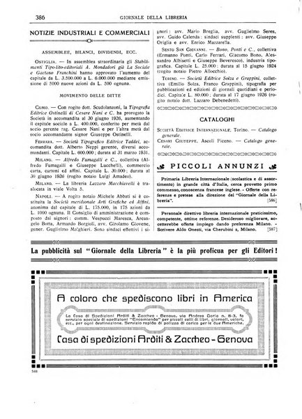 Giornale della libreria della tipografia e delle arti e industrie affini supplemento alla Bibliografia italiana, pubblicato dall'Associazione tipografico-libraria italiana