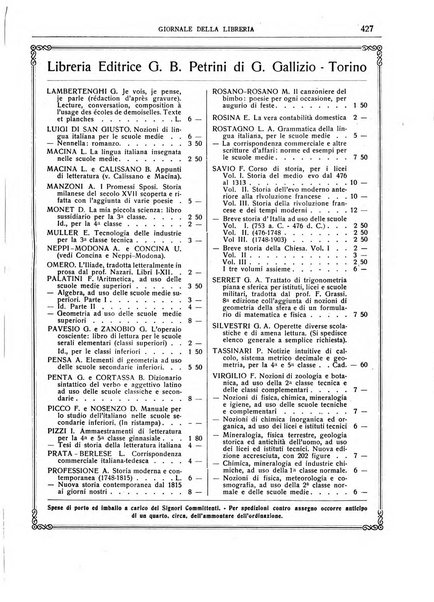 Giornale della libreria della tipografia e delle arti e industrie affini supplemento alla Bibliografia italiana, pubblicato dall'Associazione tipografico-libraria italiana