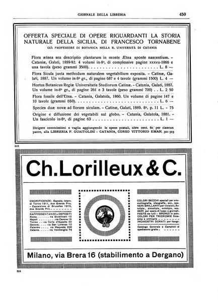 Giornale della libreria della tipografia e delle arti e industrie affini supplemento alla Bibliografia italiana, pubblicato dall'Associazione tipografico-libraria italiana