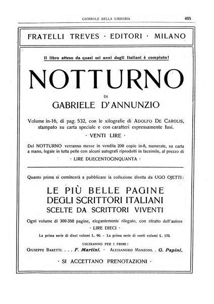 Giornale della libreria della tipografia e delle arti e industrie affini supplemento alla Bibliografia italiana, pubblicato dall'Associazione tipografico-libraria italiana