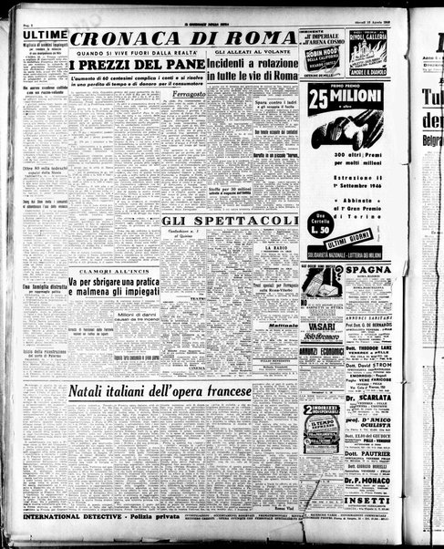 Il giornale della sera : quotidiano indipendente di informazioni