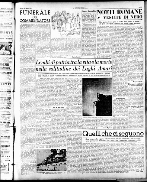 Il giornale della sera : quotidiano indipendente di informazioni