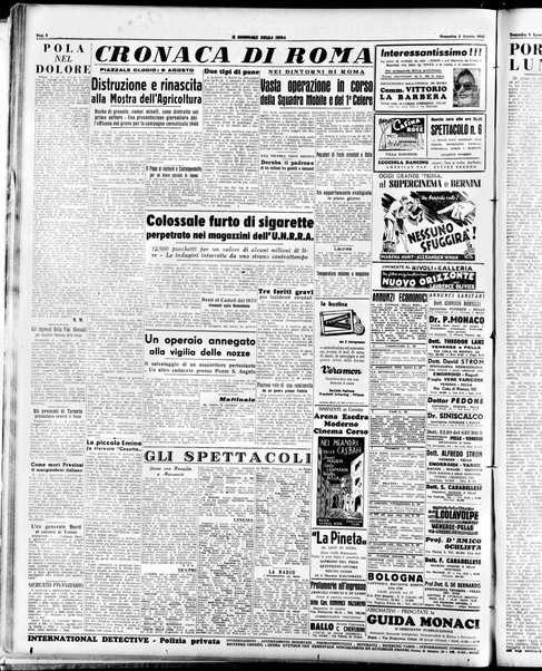 Il giornale della sera : quotidiano indipendente di informazioni