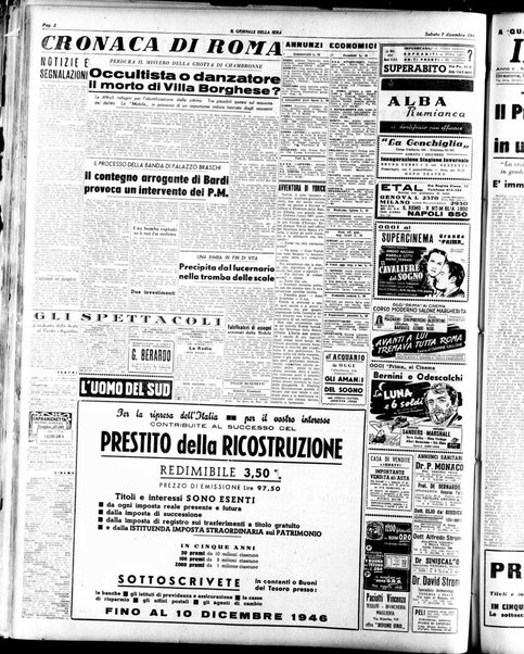 Il giornale della sera : quotidiano indipendente di informazioni