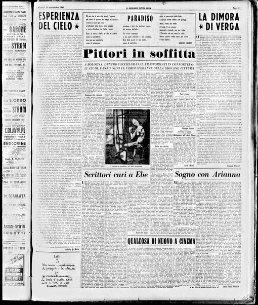 Il giornale della sera : quotidiano indipendente di informazioni