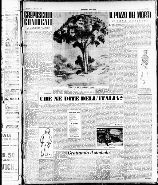 Il giornale della sera : quotidiano indipendente di informazioni